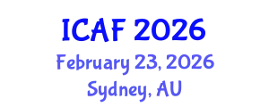 International Conference on Accounting and Finance (ICAF) February 23, 2026 - Sydney, Australia