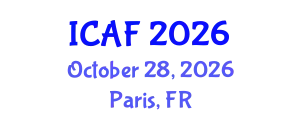 International Conference on Accounting and Finance (ICAF) October 28, 2026 - Paris, France