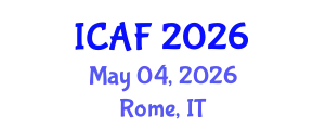 International Conference on Accounting and Finance (ICAF) May 04, 2026 - Rome, Italy