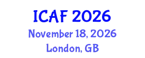 International Conference on Accounting and Finance (ICAF) November 18, 2026 - London, United Kingdom