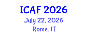 International Conference on Accounting and Finance (ICAF) July 22, 2026 - Rome, Italy