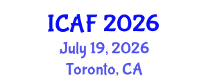 International Conference on Accounting and Finance (ICAF) July 19, 2026 - Toronto, Canada