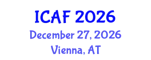 International Conference on Accounting and Finance (ICAF) December 27, 2026 - Vienna, Austria