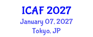 International Conference on Accounting and Finance (ICAF) January 07, 2027 - Tokyo, Japan