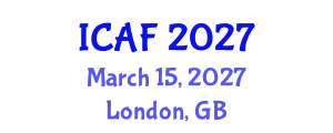 International Conference on Accounting and Finance (ICAF) March 15, 2027 - London, United Kingdom