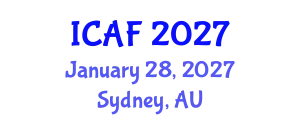 International Conference on Accounting and Finance (ICAF) January 28, 2027 - Sydney, Australia