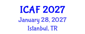 International Conference on Accounting and Finance (ICAF) January 28, 2027 - Istanbul, Turkey
