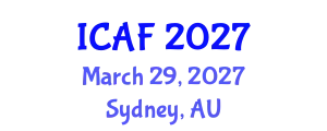 International Conference on Accounting and Finance (ICAF) March 29, 2027 - Sydney, Australia