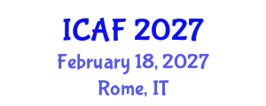 International Conference on Accounting and Finance (ICAF) February 18, 2027 - Rome, Italy