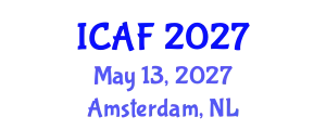 International Conference on Accounting and Finance (ICAF) May 13, 2027 - Amsterdam, Netherlands