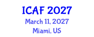 International Conference on Accounting and Finance (ICAF) March 11, 2027 - Miami, United States