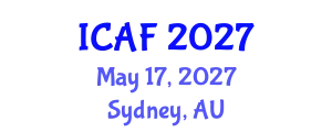 International Conference on Accounting and Finance (ICAF) May 17, 2027 - Sydney, Australia