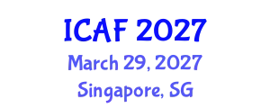 International Conference on Accounting and Finance (ICAF) March 29, 2027 - Singapore, Singapore