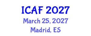 International Conference on Accounting and Finance (ICAF) March 25, 2027 - Madrid, Spain