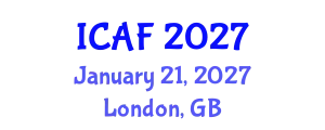 International Conference on Accounting and Finance (ICAF) January 21, 2027 - London, United Kingdom