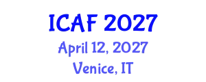 International Conference on Accounting and Finance (ICAF) April 12, 2027 - Venice, Italy