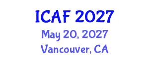 International Conference on Accounting and Finance (ICAF) May 20, 2027 - Vancouver, Canada