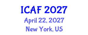 International Conference on Accounting and Finance (ICAF) April 22, 2027 - New York, United States