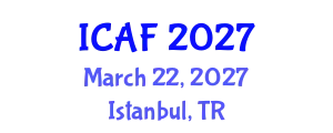 International Conference on Accounting and Finance (ICAF) March 22, 2027 - Istanbul, Turkey