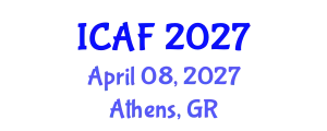 International Conference on Accounting and Finance (ICAF) April 08, 2027 - Athens, Greece