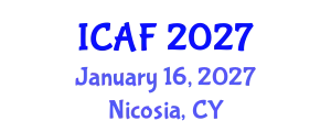 International Conference on Accounting and Finance (ICAF) January 16, 2027 - Nicosia, Cyprus