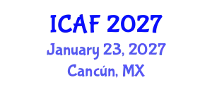 International Conference on Accounting and Finance (ICAF) January 23, 2027 - Cancún, Mexico