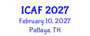 International Conference on Accounting and Finance (ICAF) February 10, 2027 - Pattaya, Thailand