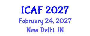 International Conference on Accounting and Finance (ICAF) February 24, 2027 - New Delhi, India