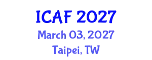 International Conference on Accounting and Finance (ICAF) March 03, 2027 - Taipei, Taiwan