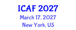 International Conference on Accounting and Finance (ICAF) March 17, 2027 - New York, United States