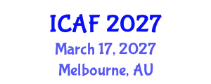 International Conference on Accounting and Finance (ICAF) March 17, 2027 - Melbourne, Australia
