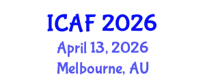 International Conference on Accounting and Finance (ICAF) April 13, 2026 - Melbourne, Australia
