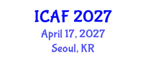 International Conference on Accounting and Finance (ICAF) April 17, 2027 - Seoul, Republic of Korea