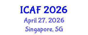 International Conference on Accounting and Finance (ICAF) April 27, 2026 - Singapore, Singapore