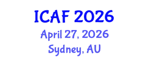 International Conference on Accounting and Finance (ICAF) April 27, 2026 - Sydney, Australia
