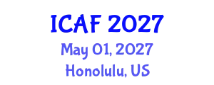 International Conference on Accounting and Finance (ICAF) May 01, 2027 - Honolulu, United States