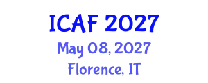 International Conference on Accounting and Finance (ICAF) May 08, 2027 - Florence, Italy