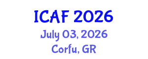 International Conference on Accounting and Finance (ICAF) July 03, 2026 - Corfu, Greece