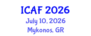 International Conference on Accounting and Finance (ICAF) July 10, 2026 - Mykonos, Greece