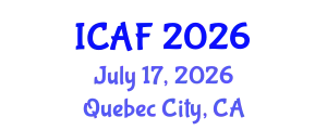 International Conference on Accounting and Finance (ICAF) July 17, 2026 - Quebec City, Canada