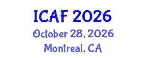 International Conference on Accounting and Finance (ICAF) October 28, 2026 - Montreal, Canada