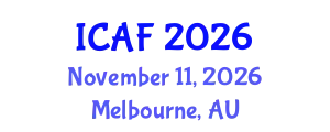 International Conference on Accounting and Finance (ICAF) November 11, 2026 - Melbourne, Australia