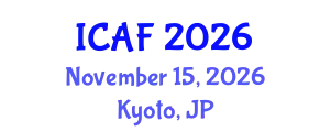 International Conference on Accounting and Finance (ICAF) November 15, 2026 - Kyoto, Japan