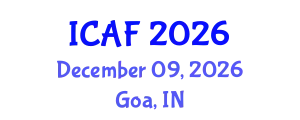 International Conference on Accounting and Finance (ICAF) December 09, 2026 - Goa, India