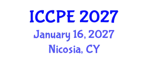 International Conference on Chemical and Pharmaceutical Engineering (ICCPE) January 16, 2027 - Nicosia, Cyprus