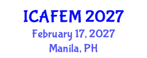 International Conference on Applied Financial Economics and Management (ICAFEM) February 17, 2027 - Manila, Philippines