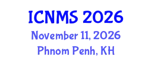 International Conference on Nanotechnology and Materials Sciences (ICNMS) November 11, 2026 - Phnom Penh, Cambodia