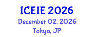 International Conference on Electronics and Information Engineering (ICEIE) December 02, 2026 - Tokyo, Japan