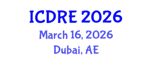 International Conference on Desalination and Renewable Energy (ICDRE) March 16, 2026 - Dubai, United Arab Emirates