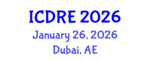 International Conference on Desalination and Renewable Energy (ICDRE) January 26, 2026 - Dubai, United Arab Emirates